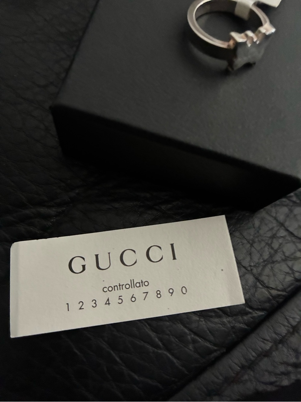 Gucci Butterfly Ring Sterling Silver Cut Out Size 6 Thin Band - New - Picture 9 of 11